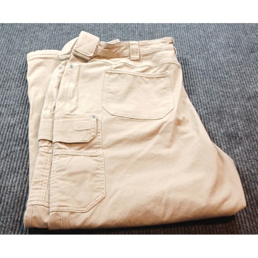 Duluth‎ Trading 48 x 30 Flex Fire Hose Canvas Pants Khaki Relaxed Fit